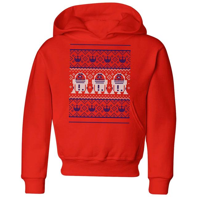 Star Wars R2-D2 Knit Kids' Christmas Hoodie - Red - 5-6 Jahre - Rot on Productcaster.