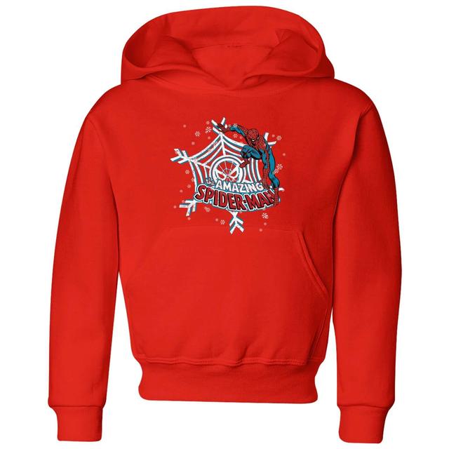 Marvel Spider-Man Kids' Christmas Hoodie - Red - 7-8 år - Röd on Productcaster.