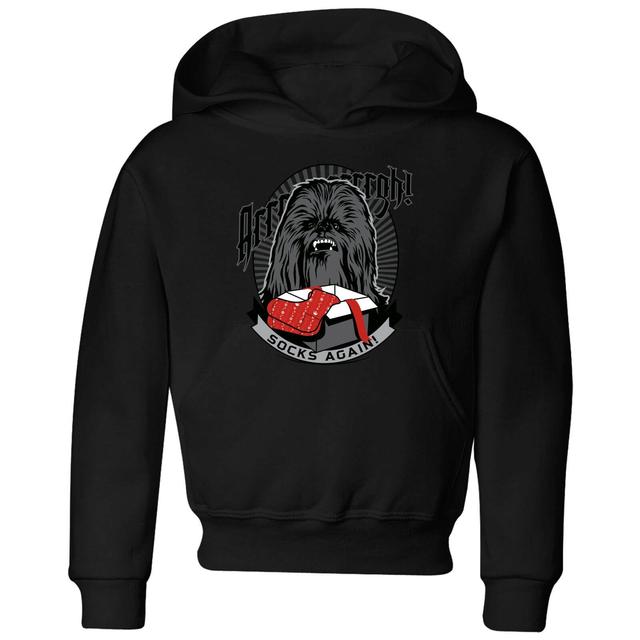 Star Wars Chewbacca Arrrrgh Socks Again Kids' Christmas Hoodie - Black - 11-12 Years - Black on Productcaster.