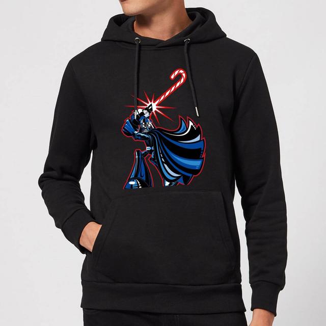 Star Wars Candy Cane Darth Vader Christmas Hoodie - Black - XL on Productcaster.