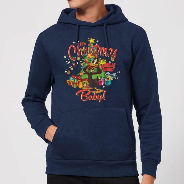 Looney Tunes Its Christmas Baby Christmas Hoodie - Navy Blau - XXL on Productcaster.