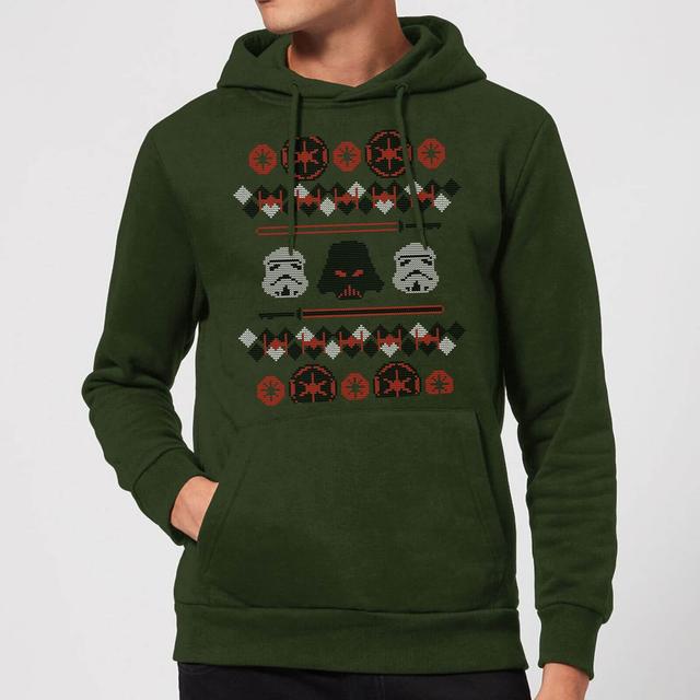 Sudadera con capucha navideña de punto Empire de Star Wars - Verde bosque - M on Productcaster.