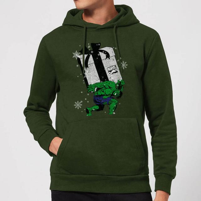 Marvel The Incredible Hulk Cadeau kerst hoodie - Donkergroen - M - Forest Green on Productcaster.