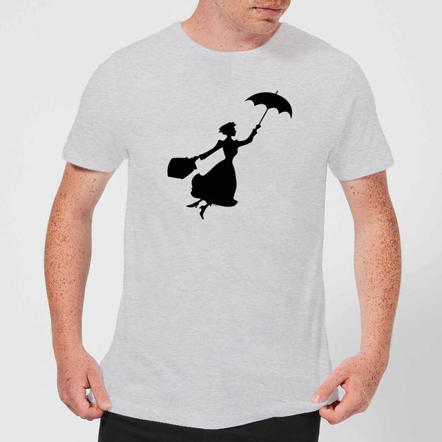 Mary Poppins Flying Silhouette Herren Christmas T-Shirt - Grau - XL - Grau on Productcaster.