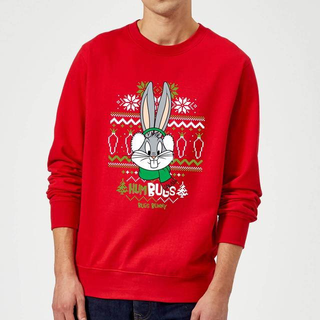 Looney Tunes Bugs Bunny Weihnachtspullover – Rot - L on Productcaster.