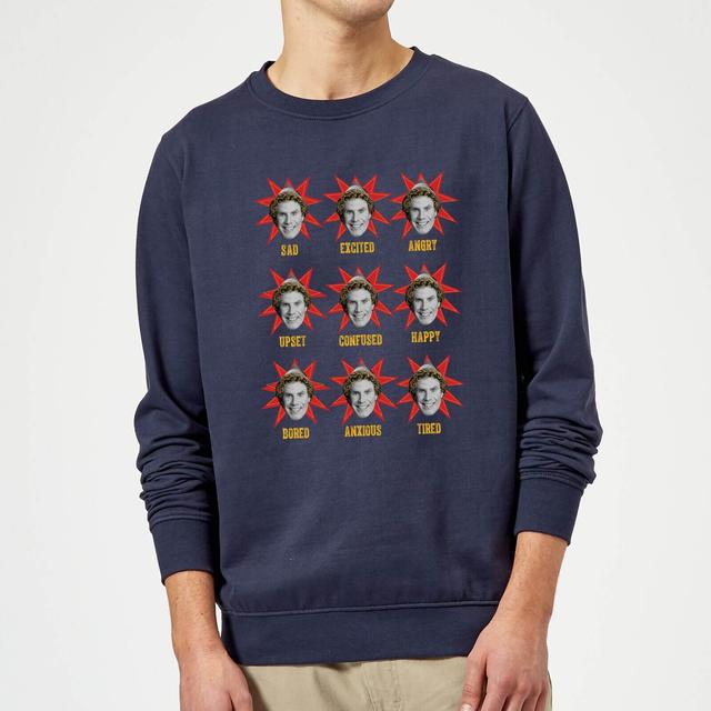 Elf Faces Christmas Jumper - Navy - M on Productcaster.