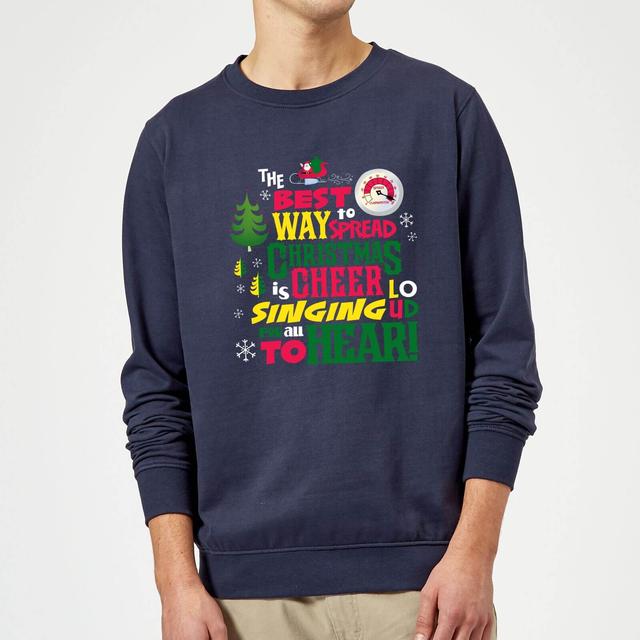 Elf Christmas Cheer Christmas Jumper - Navy - S on Productcaster.