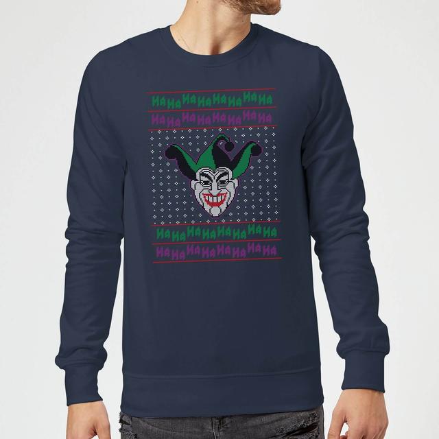 DC Joker Knit Christmas Jumper - Navy - XL on Productcaster.