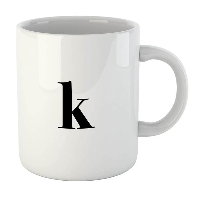 Bodoni Alphabet Mugs - K Mug on Productcaster.