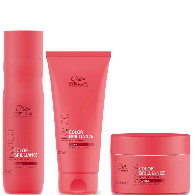 Wella INVIGO Color Brilliance Trio for Coarse Hair on Productcaster.