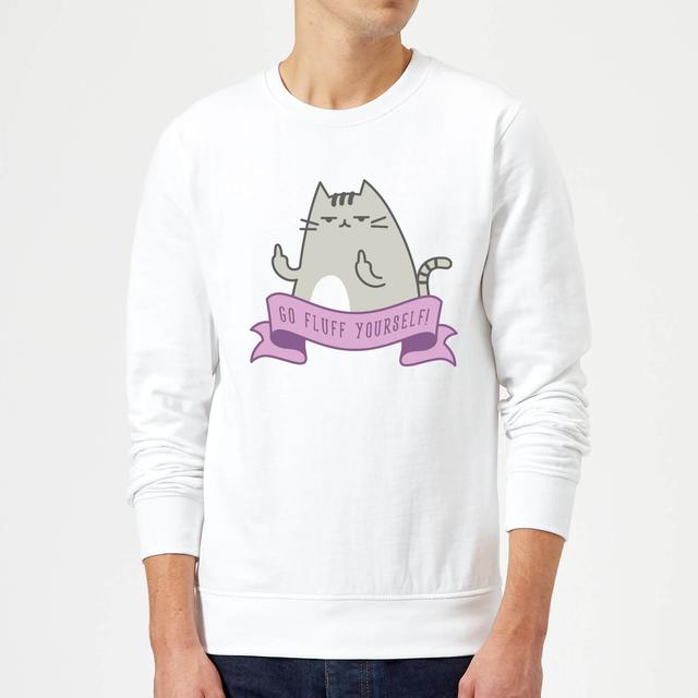 Go Fluff Yourself! Sweatshirt - White - M - Weiß on Productcaster.