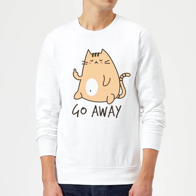 Go Away Sweatshirt - White - L - White on Productcaster.