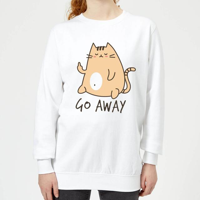 Go Away Women's Sweatshirt - White - XS - Weiß on Productcaster.