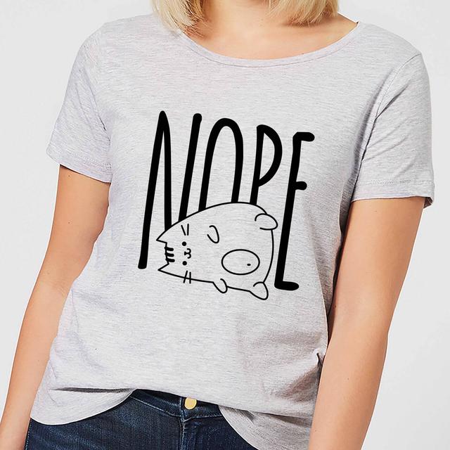 Nope Women's T-Shirt - Grey - 4XL - Grau on Productcaster.