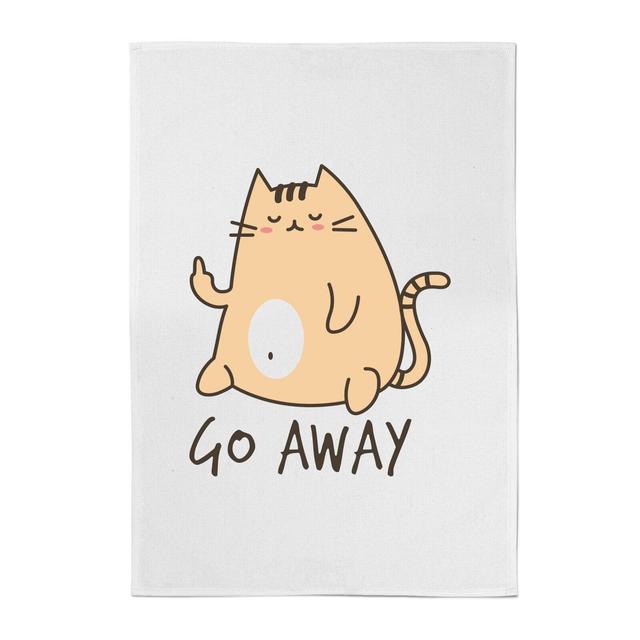 Go Away Cotton Tea Towel on Productcaster.