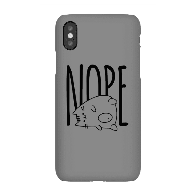 Nope Phone Case for iPhone and Android - iPhone XS Max - Snap Hülle Matt on Productcaster.