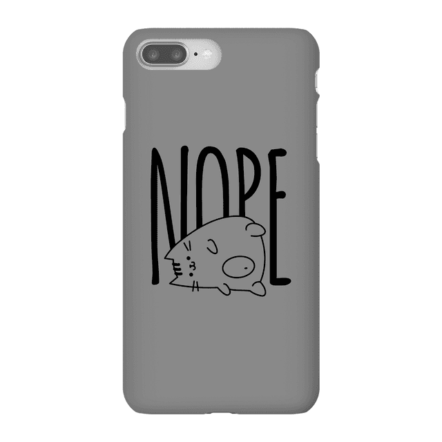 Nope Phone Case for iPhone and Android - iPhone 8 Plus - Snap Case - Matte on Productcaster.