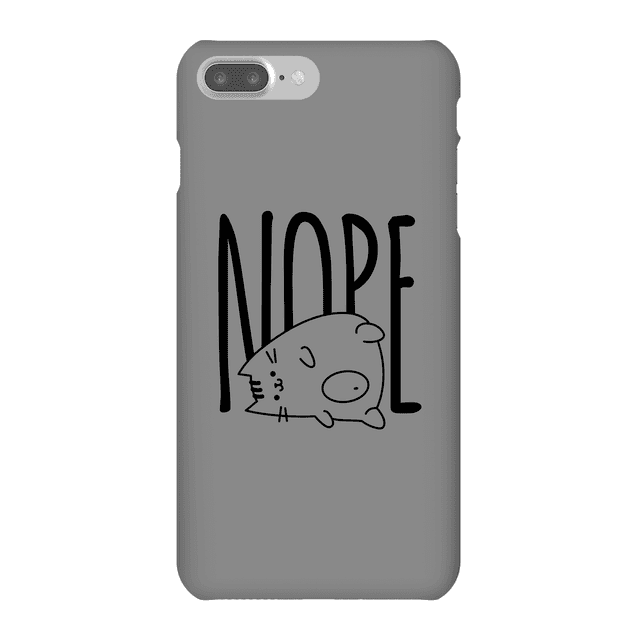 Nope Phone Case for iPhone and Android - iPhone 7 Plus - Snap Hülle Glänzend on Productcaster.