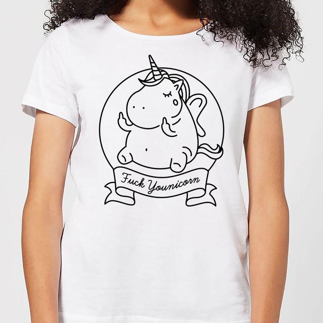 F*** Younicorn Women's T-Shirt - White - XXL - Weiß on Productcaster.