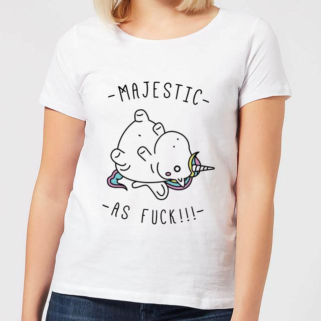 Majestic As F*** Women's T-Shirt - White - S - Weiß on Productcaster.