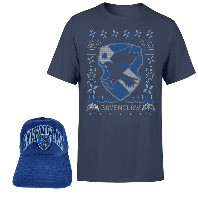 Harry Potter Ravenclaw T-Shirt and Cap Bundle - Navy - Men's - M on Productcaster.