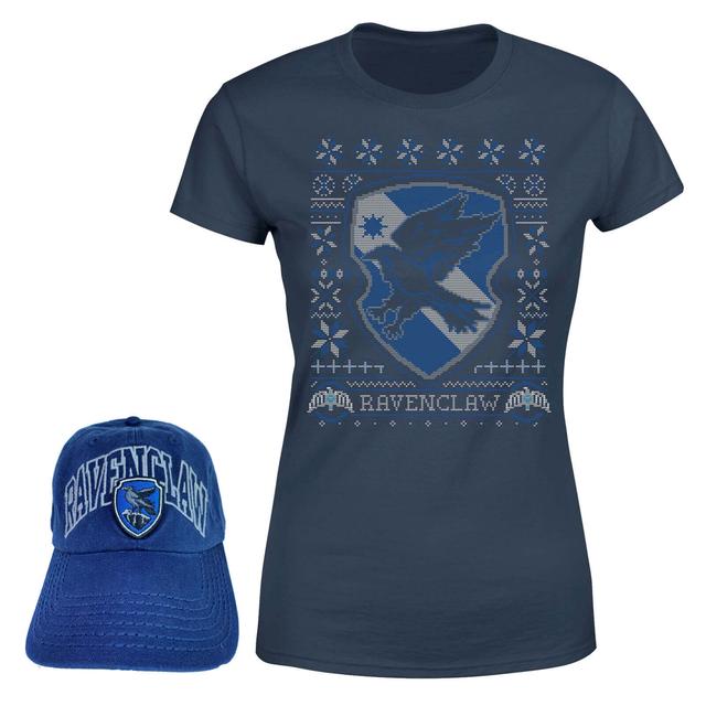 Harry Potter Ravenclaw T-Shirt and Cap Bundle - Navy - Women's - XL on Productcaster.