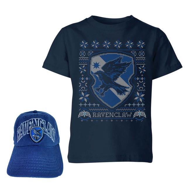 Harry Potter Ravenclaw T-Shirt Und Kappe Paket - Navy Blau - Kids' - 7-8 Years on Productcaster.