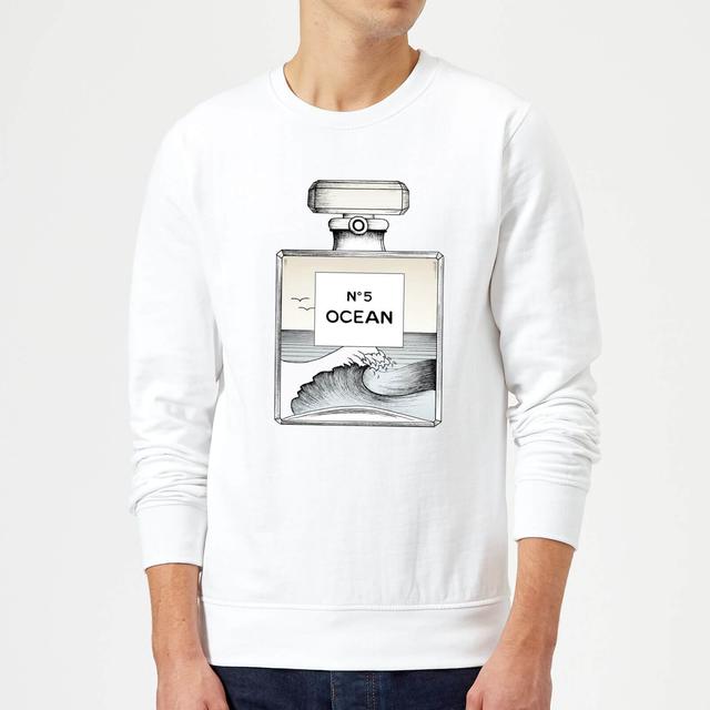 Barlena Ocean No5 Sweatshirt - White - M - White on Productcaster.