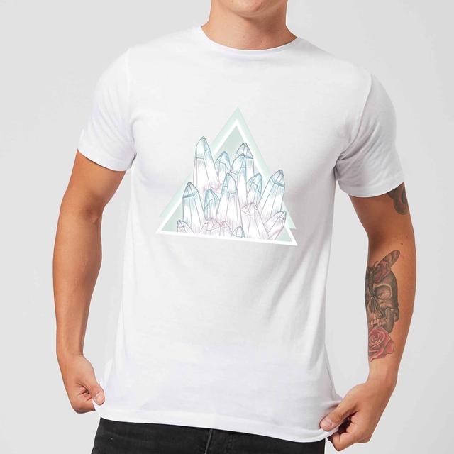 Barlena Crystals Men's T-Shirt - White - XL - White on Productcaster.