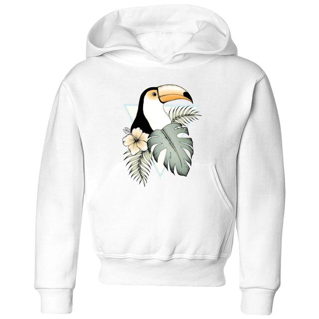 Barlena Toucan Kids' Hoodie - White - 3-4 Years - White on Productcaster.