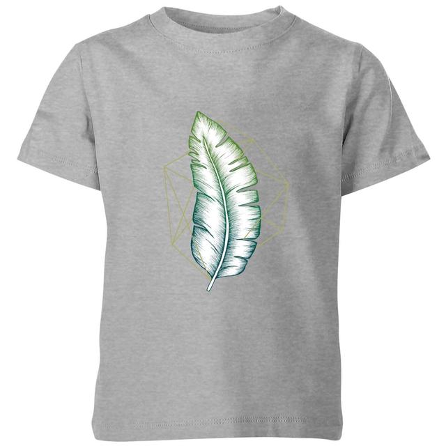 Barlena Geometry and Nature Kids' T-Shirt - Grey - 5-6 Years - Grey on Productcaster.