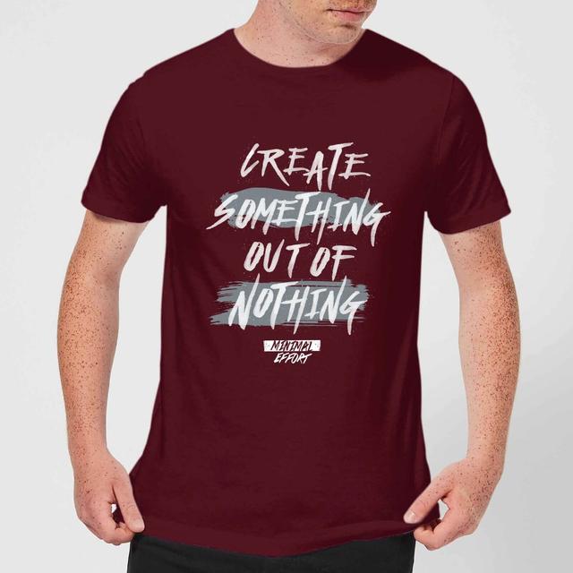 Camiseta para hombre Create Something - Burdeos - XS - Burgundy on Productcaster.