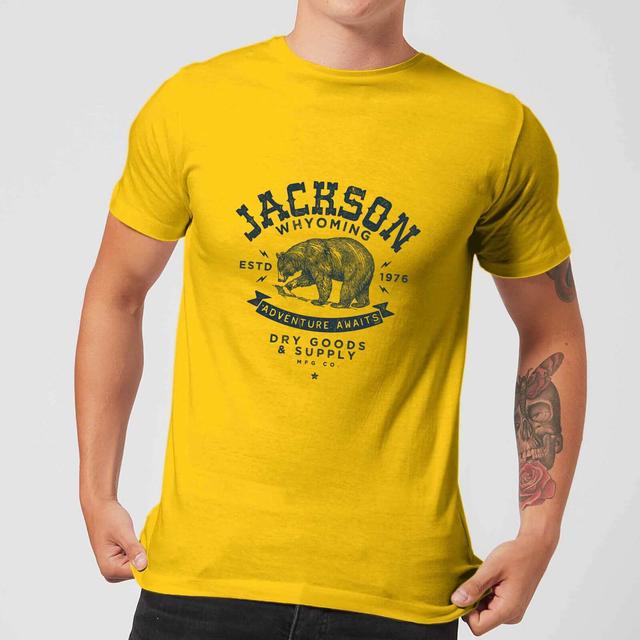 Jackson Men's T-Shirt - Yellow - XS on Productcaster.