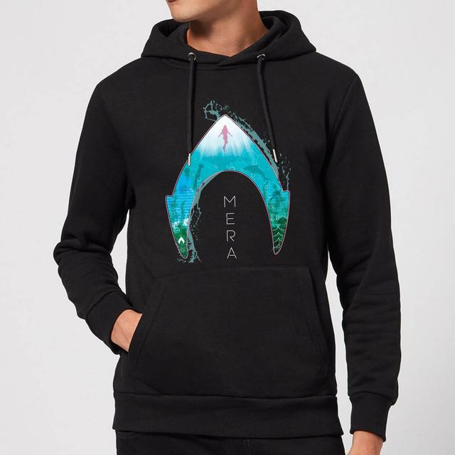 Aquaman Mera Logo Hoodie - Black - S - Svart on Productcaster.