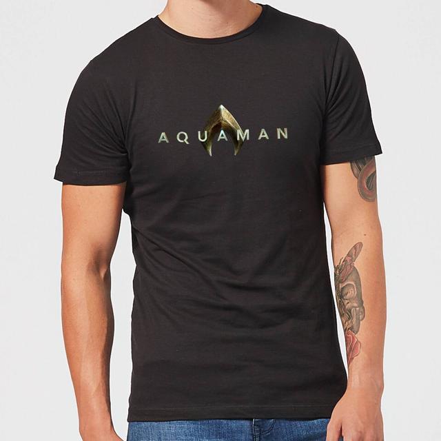 Aquaman Title Men's T-Shirt - Black - 3XL on Productcaster.