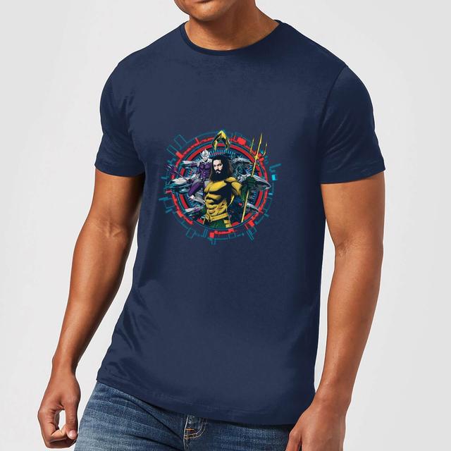 Aquaman Circular Portrait t-shirt - Navy - XL on Productcaster.