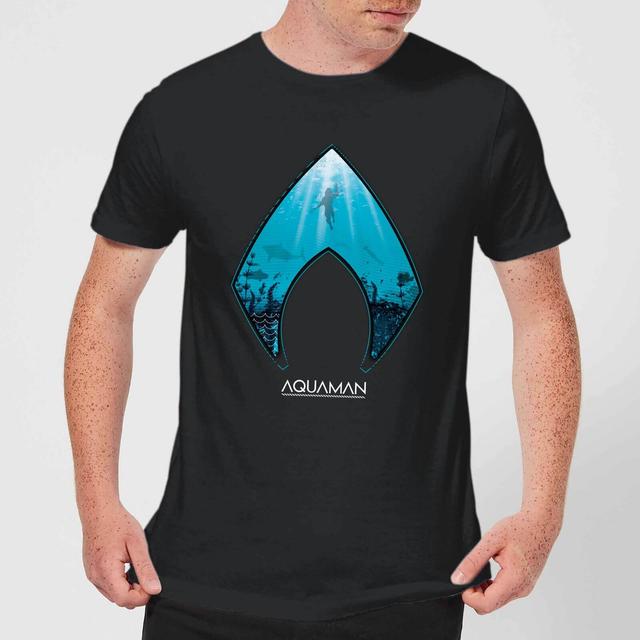 Camiseta DC Comics Aquaman Deep - Hombre - Negro - L on Productcaster.