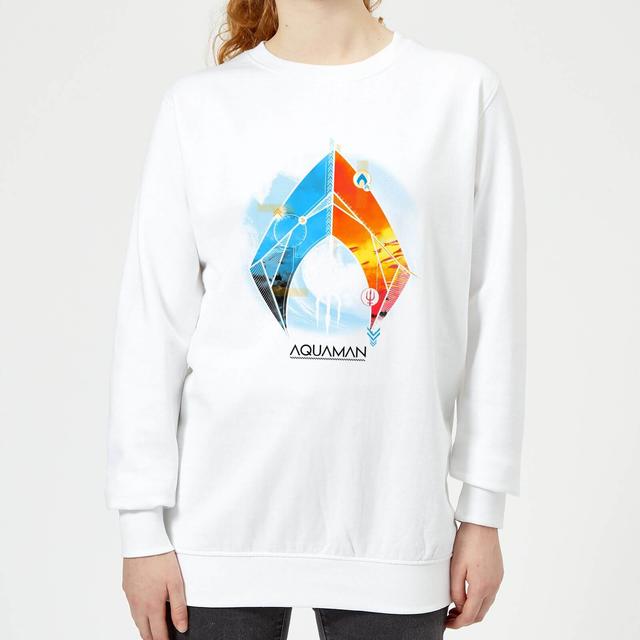 Sudadera DC Comics Aquaman Back To The Beach - Mujer - Blanco - S - Blanco on Productcaster.