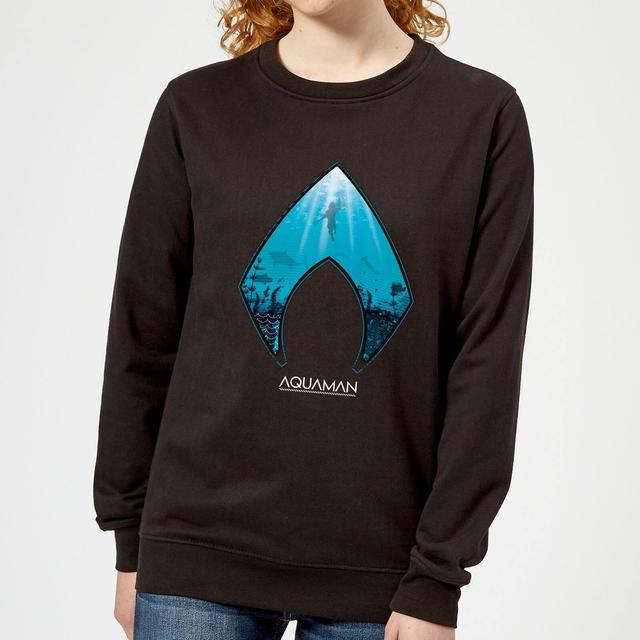 Aquaman Deep Damen Sweatshirt - Schwarz - XXL - Schwarz on Productcaster.