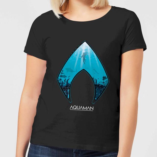 Camiseta DC Comics Aquaman Deep - Mujer - Negro - S on Productcaster.