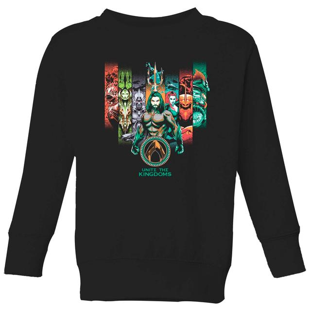 Sudadera DC Comics Aquaman Unite The Kingdoms - Niño - Negro - 7-8 años - Negro on Productcaster.