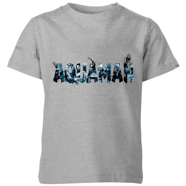 Camiseta DC Comics Aquaman Chest Logo - Niño - Gris - 5-6 años on Productcaster.