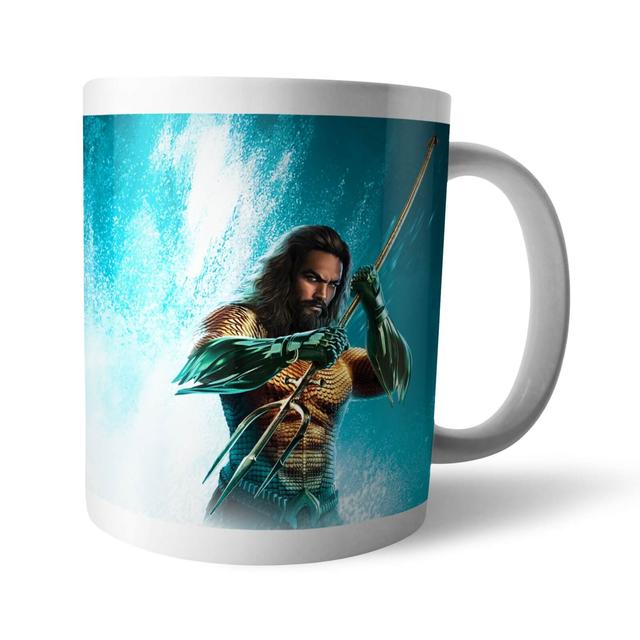 Taza de personaje y logotipo de Aquaman on Productcaster.