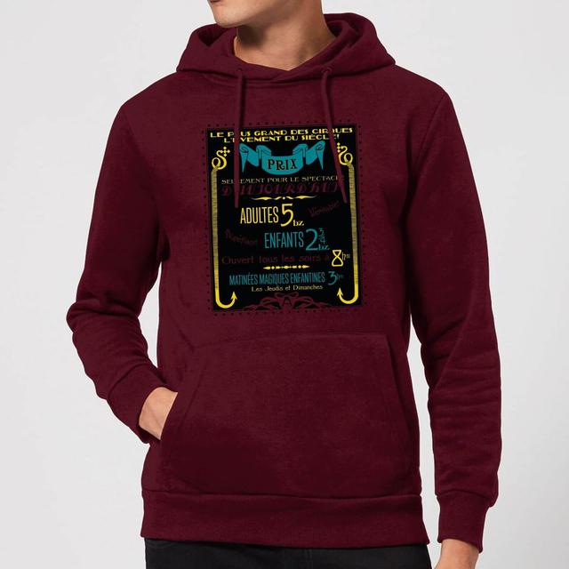 Fantastic Beasts Les Plus Grand Des Cirques Hoodie - Burgundy - XXL on Productcaster.