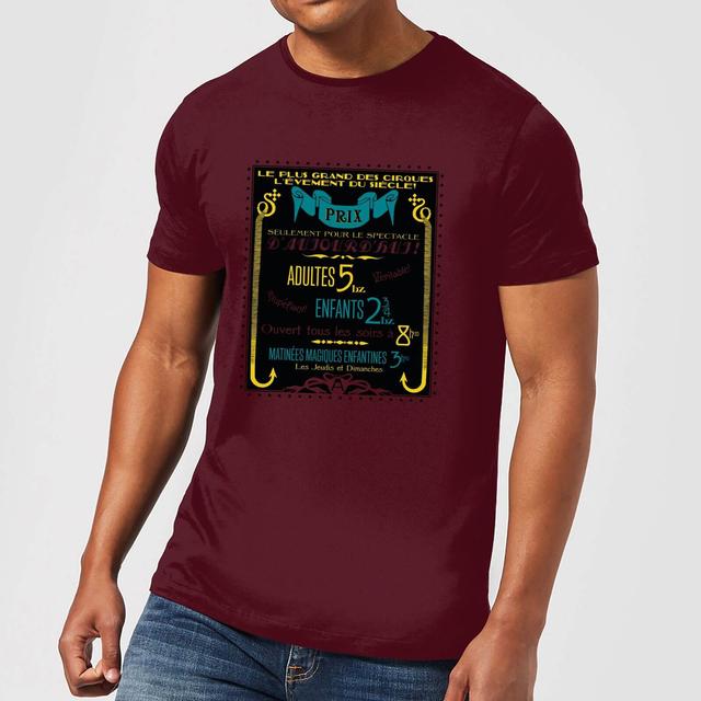 Camiseta para hombre Fantastic Beasts Les Plus Grand Des Cirques - Burdeos - XS - Burgundy on Productcaster.