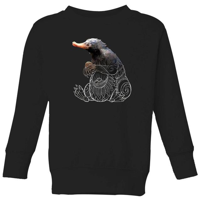 Fantastic Beasts Tribal Niffler Kids' Sweatshirt - Black - 7-8 Years on Productcaster.