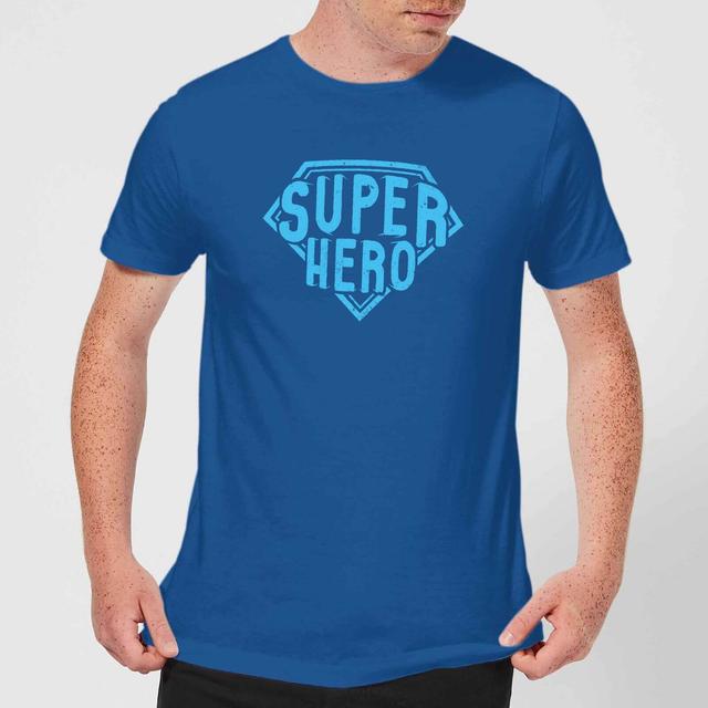 Super Hero Men's T-Shirt - Royal Blue - XXL - Royal Blue on Productcaster.