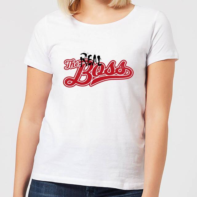 The Real Boss Women's T-Shirt - White - XL - White on Productcaster.