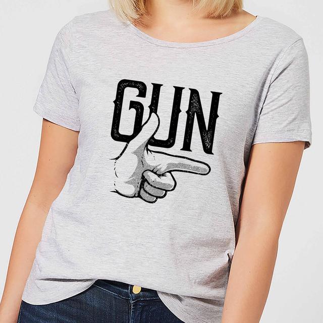 Gun Women's T-Shirt - Grey - 3XL - Grey on Productcaster.