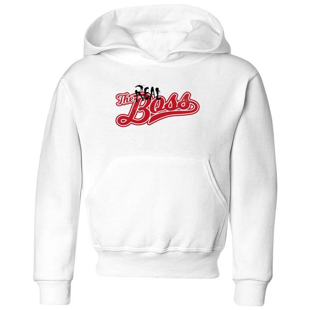 The Real Boss Kids' Hoodie - White - 5-6 Jahre - Weiß on Productcaster.